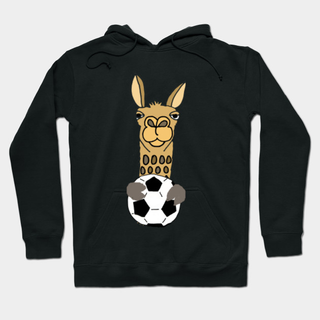Cool Funky Llama with Soccer Ball